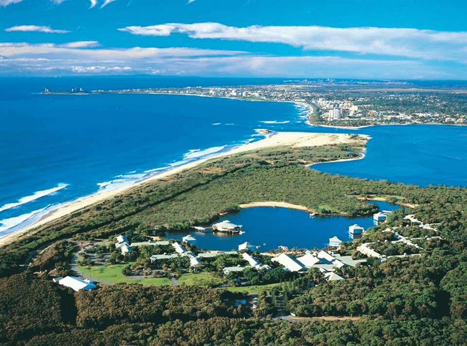 Brendan<span> Osborn</span> was swimming at <span>Twin Waters beach on the Sunshine Coast. Photo:</span> AAP