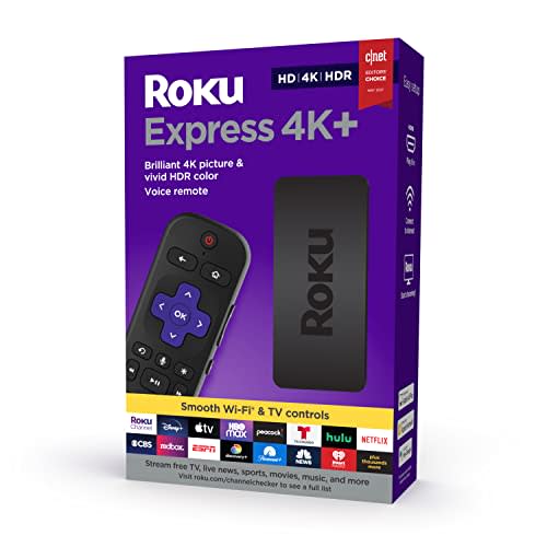 Roku Express 4K+ 2021 | Streaming Media Player HD/4K/HDR with Smooth Wireless Streaming and Rok…