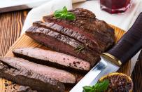 <p>It is a battle of pride between the Argentines and Brazilians over who are the true masters of the grill, but the fact is that both countries are producing amazingly delicious grilled meats. This version of Brazilian churrasco only calls for hot coals, flank steak, and coarse salt.</p><p><a rel="nofollow noopener" href="http://www.thedailymeal.com/recipes/churrasco-de-flank-steak-flank-steak-brazilian-style-recipe?referrer=yahoo&category=beauty_food&include_utm=1&utm_medium=referral&utm_source=yahoo&utm_campaign=feed" target="_blank" data-ylk="slk:For the full Churrasco de Flank Steak recipe, click here.;elm:context_link;itc:0;sec:content-canvas" class="link "><strong>For the full Churrasco de Flank Steak recipe, click here.</strong></a></p>