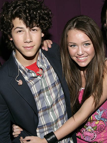 After dating on and off starting in 2006, <span>Cyrus</span> and Jonas just couldn't twerk, ahem, <em>work</em> through their issues. "Nick and I loved each other," a 15-year-old <span>Cyrus recalled in 2008</span>. "For two years, he was basically my 24/7." And while they've both moved on, we're comforted by the fact they've both developed a similar reputation for <a href="http://www.people.com/article/nick-jonas-underwear-photos-sex-scenes" rel="nofollow noopener" target="_blank" data-ylk="slk:not wearing clothes;elm:context_link;itc:0;sec:content-canvas" class="link ">not wearing clothes</a>.