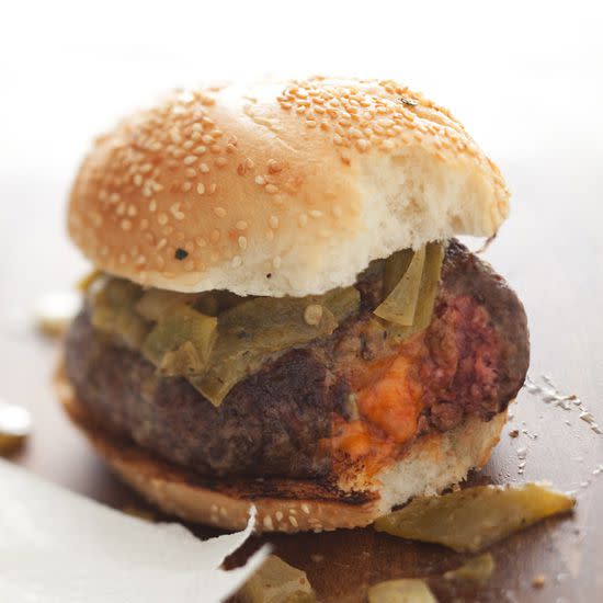 Pimento Cheese-Stuffed Burgers