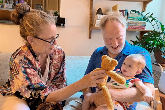 <p>Melissa Gilbert/instagram</p> Melissa Gilbert and Timothy Busfield with granddaughter Rosemary.