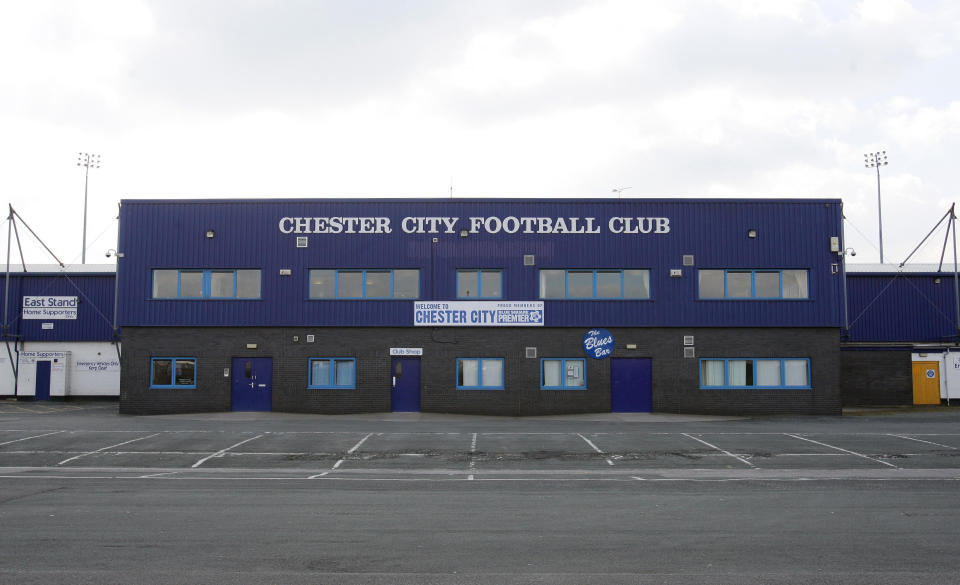 A general view of the Deva Stadium, home of Chester City Football Club.