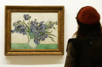 "Irises" by Vincent van Gogh, sold for $53.9 million in 1987.