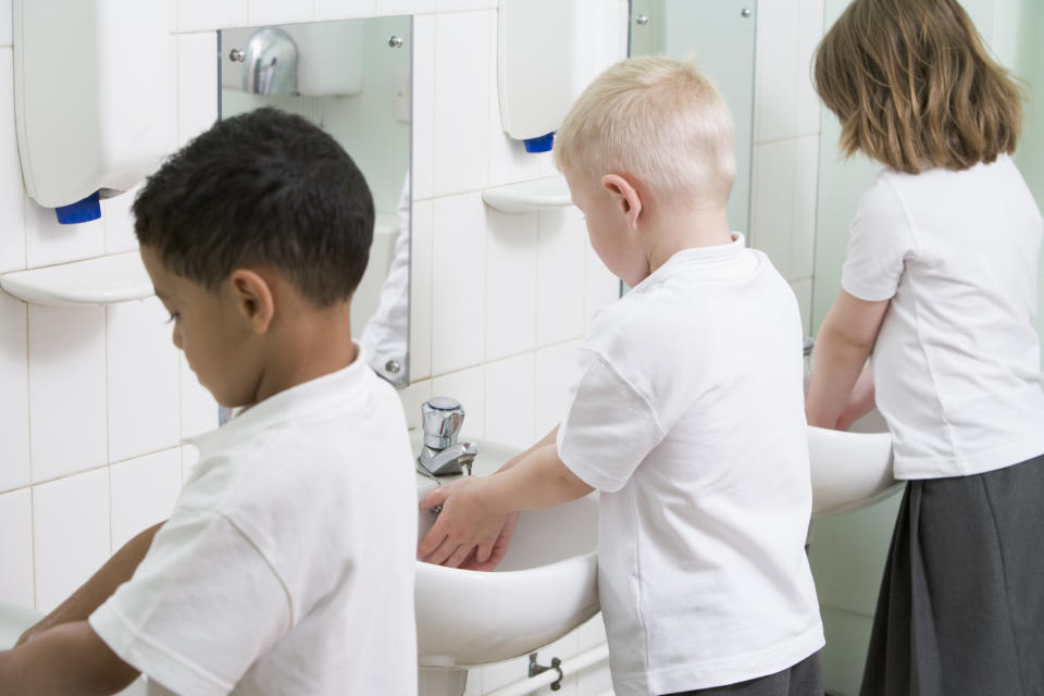 Experts have created a new song to help children wash their hands for long enough [Photo: Getty]