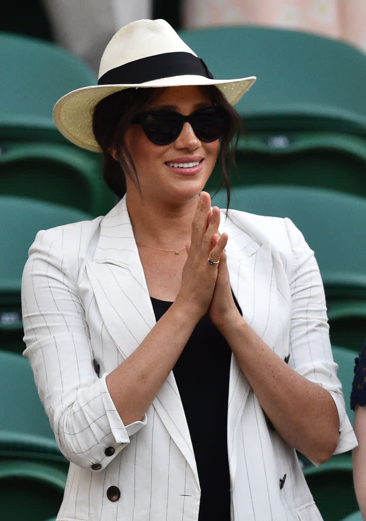 The Duchess of Sussex made a surprise appearance at Wimbledon last week [Photo: Getty]