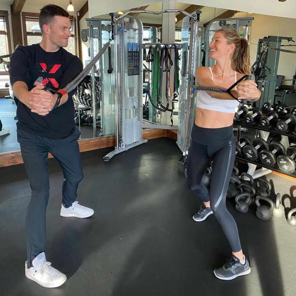 Tom Brady & Gisele Bündchen in the Gym