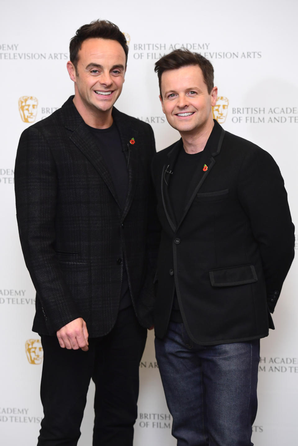 Anthony McPartlin and Declan Donnelly at a BAFTA TV preview of Ant and DecÕs DNA Journey held at the Barbican Centre in London. (Photo by Ian West/PA Images via Getty Images)