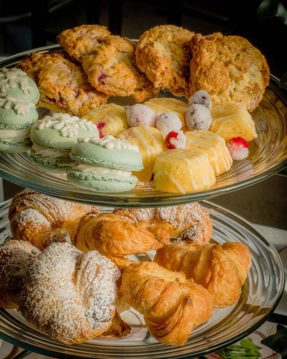 Some of the foods served at the tea are shown.