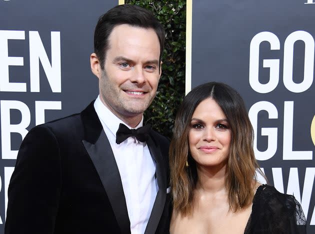 Bill Hader and Rachel Bilson attend the Golden Globe Awards together in 2020. (Photo: Steve Granitz via Getty Images)