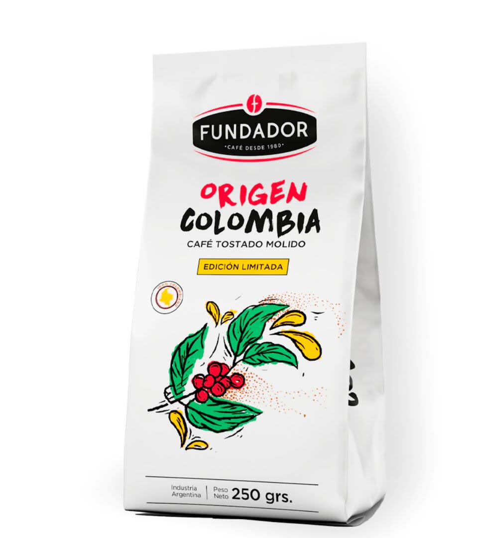 Este café colombiano tiene los mejores granos cultivados a mas de 1500 metros de altura.