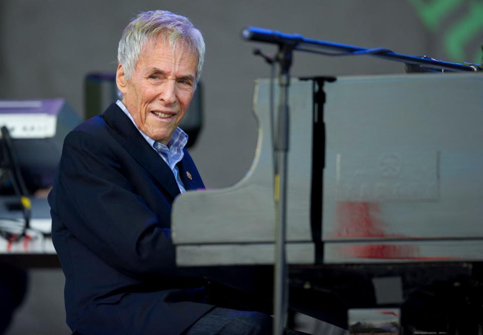 Celebrities are mourning the death of legendary composer Burt Bacharach. The prolific hit-maker, who wrote songs for Dionne Warwick, Dusty Springfield, Tom Jones and Aretha Franklin, died Wednesday at age 94.