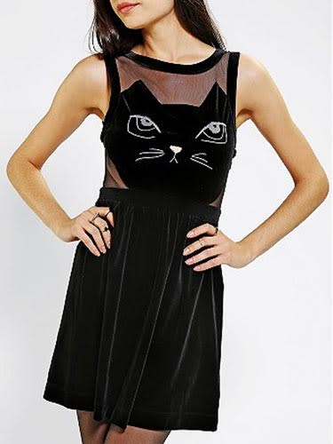 Velvet Cat Dress