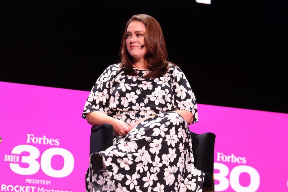 DETROIT, MICHIGAN - OCTOBER 11: Isabelle Kenyon speaks during the 2021 Forbes 30 Under 30 Summit on October 11, 2021 in Detroit, Michigan. (Photo by Taylor Hill/Getty Images)