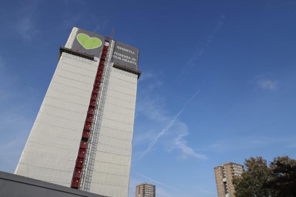 Some 72 people died in the Grenfell Tower fire (Steve Parsons/PA) (PA Wire)