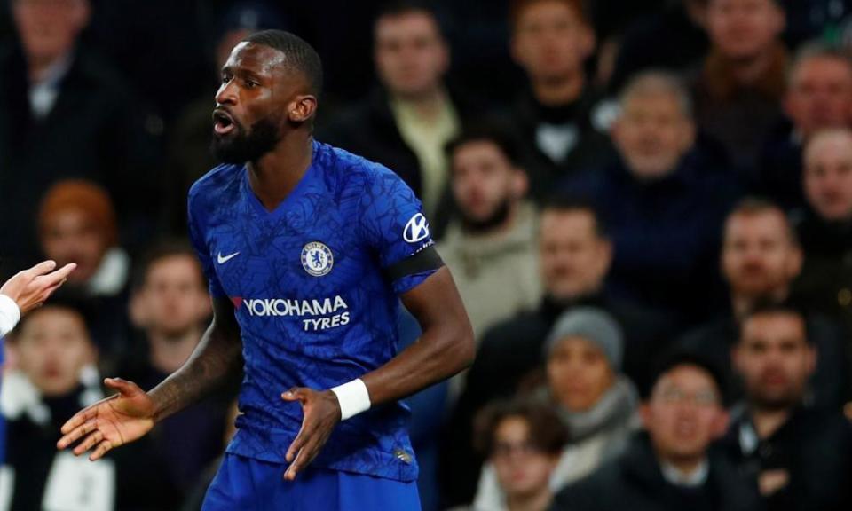 Rüdiger says he was racially abused during Chelsea’s match with Tottenham earlier this season.