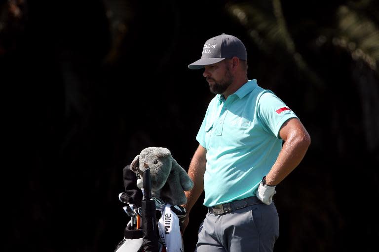 Ryan Moore of the United States looks on from the fifteenth hole during the second round of the World Golf Championships-Cadillac Championship at Trump National Doral Blue Monster Course on March 6, 2015 in Doral, Florida