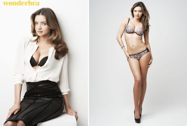 Miranda Kerr strips to lacy lingerie in Wonderbra campaign before dazzling  at autograph signing - Mirror Online