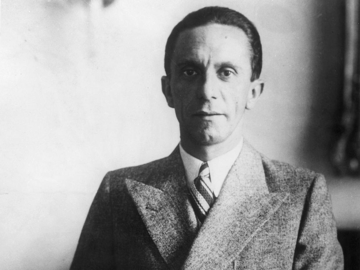 Joseph Goebbels served as Nazi Germany's minister for propaganda from 1933 to 1945: Keystone/Getty Images