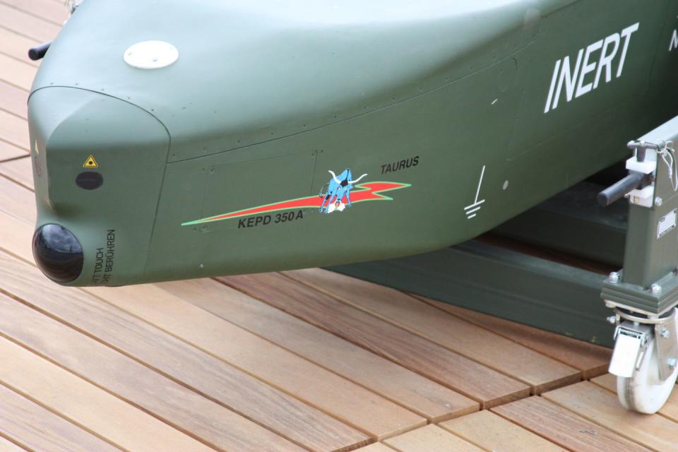 infrared imaging sensor and laser rangefinder on nose of kepd 350 cruise missile