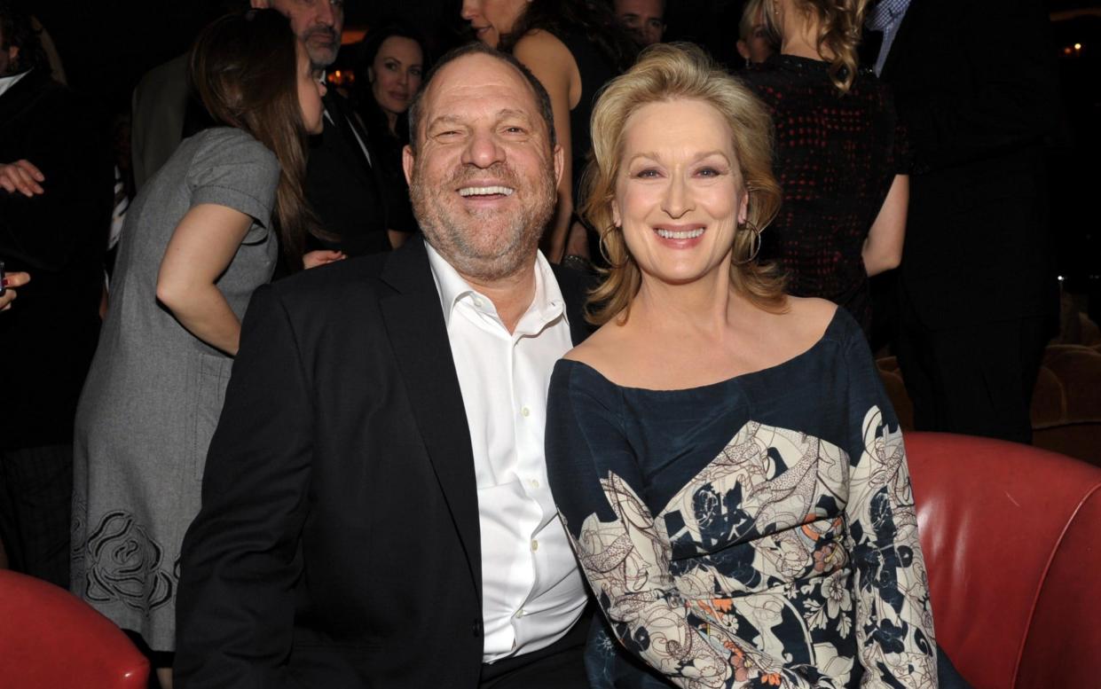 Harvey Weinstein (L) and actress Meryl Streep attend the Australian Academy Of Cinema And Television Arts International Awards Ceremony at Soho House on January 27, 2012 in West Hollywood, California - WireImage