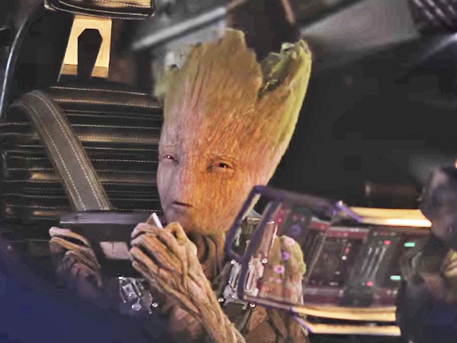 sassy groot avengers infinity war