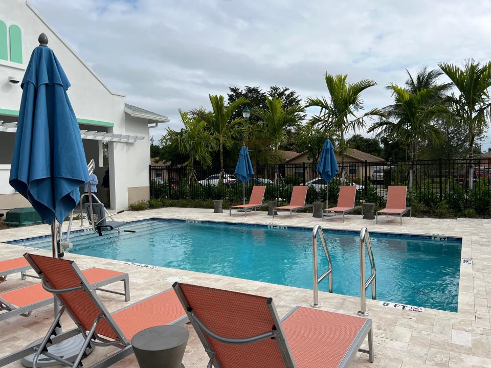 Among some of the Island Cove amenities are an outdoor courtyard, community clubhouse, pool, gym, a children’s playground and a basketball court.