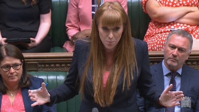 Deputy Labour Leader Angela Rayner (House of Commons/PA)