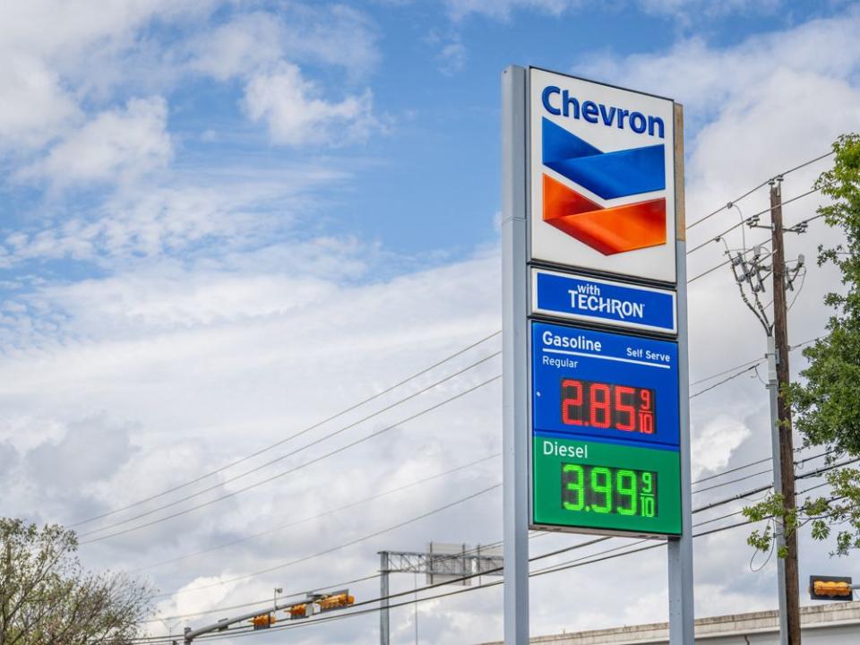  A Chevron gas station in Austin, Texas.