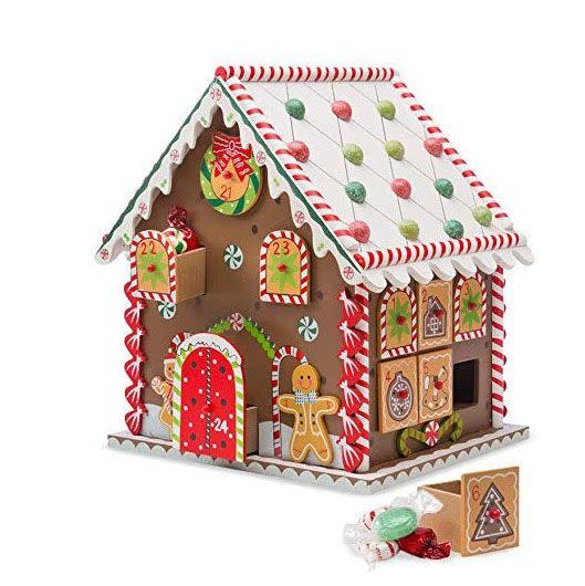 Wooden Gingerbread House Advent Calendar