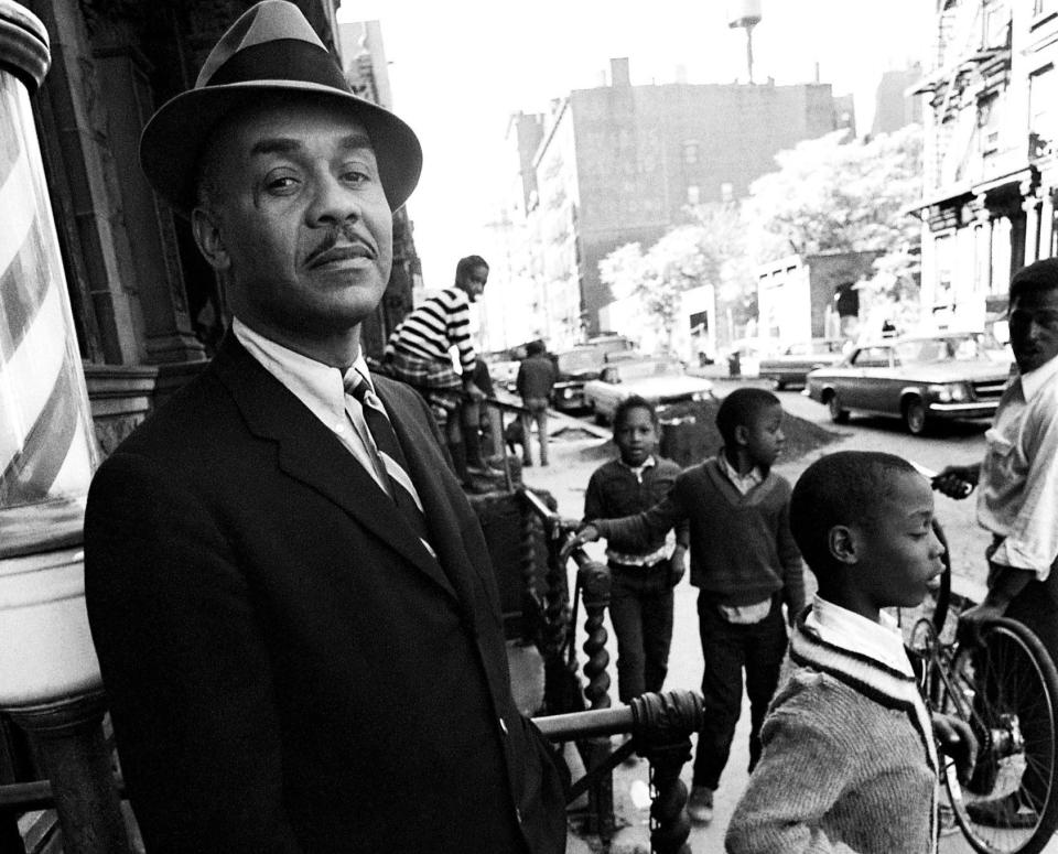 Novelist Ralph Ellison poses for a portrait in Harlem