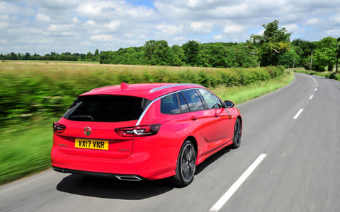 2017 Vauxhall Insignia Sports Tourer driving rear 