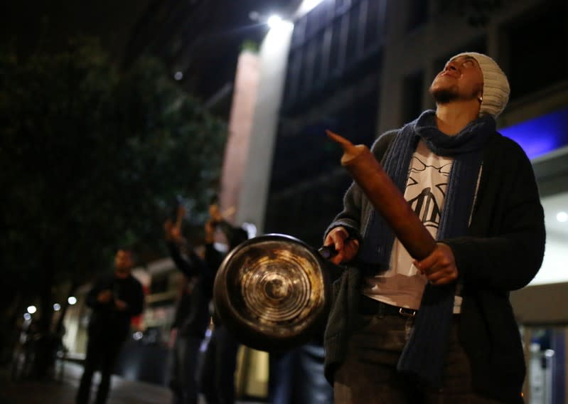 Protest for a national strike in Bogota