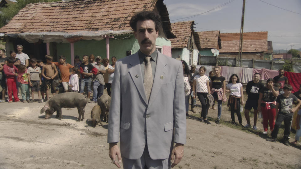 A still from Borat Subsequent Moviefilm. (Amazon Prime Video)