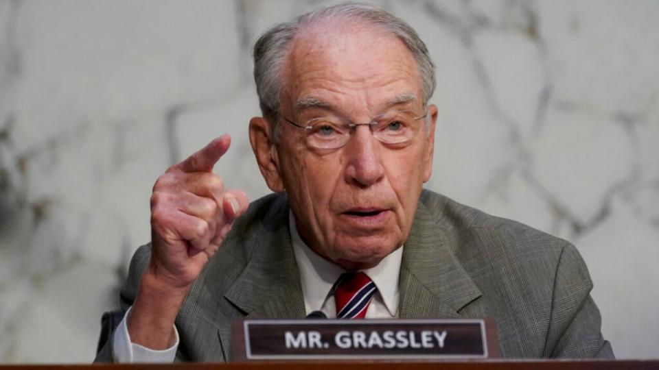 Senator Chuck Grassley (R-IA), speaks during a Senate Judiciary Committee confirmation hearing on October 13, 2020 in Washington, DC. (Photo by Stefani Reynolds-Pool/Getty Images)