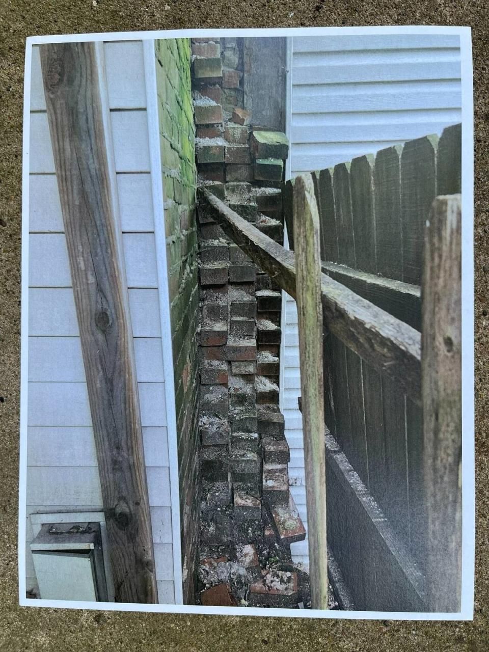 One of about 80 photos taken by Scott Tyler, the city of Belleville’s director of health, housing and building, inside a derelict building at 1013 W. Main St. that is slated for demolition.