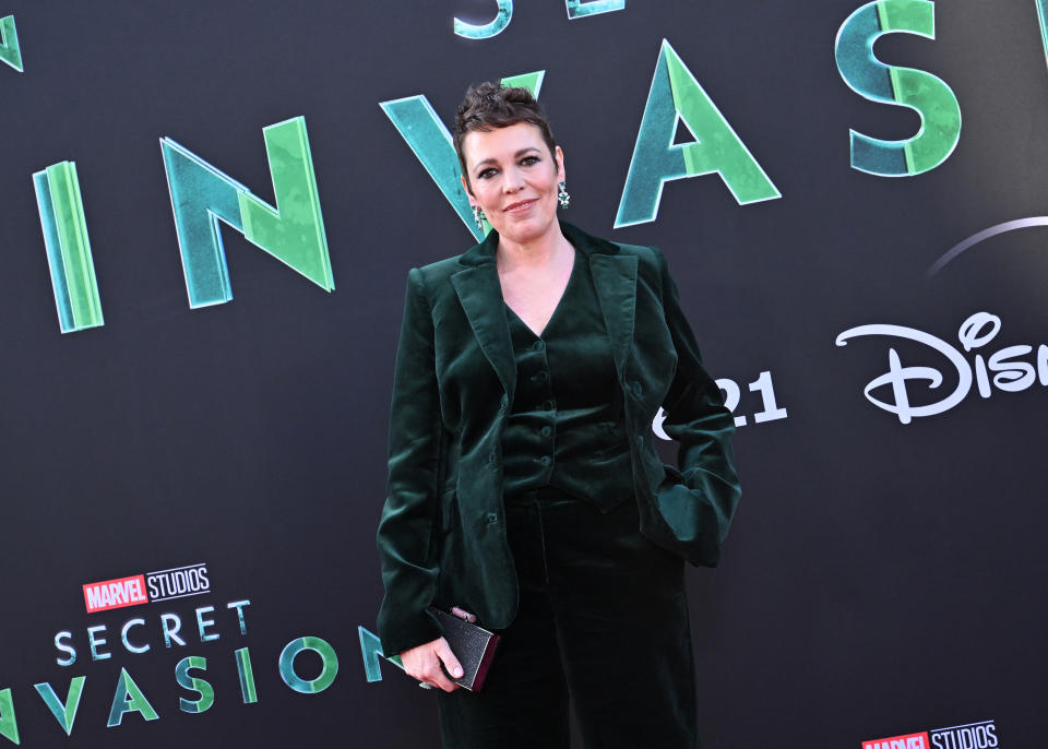 LOS ANGELES, CALIFORNIA - JUNE 13: Olivia Colman attends Marvel Studios' New Series 