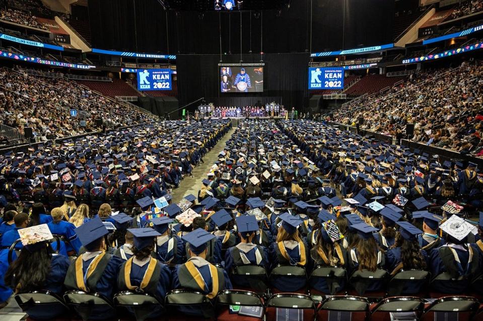 Kean University celebrated the 2,825 undergraduates of its Class of 2022 at a commencement, held at the Prudential Center in Newark for the first time since the start of the pandemic.