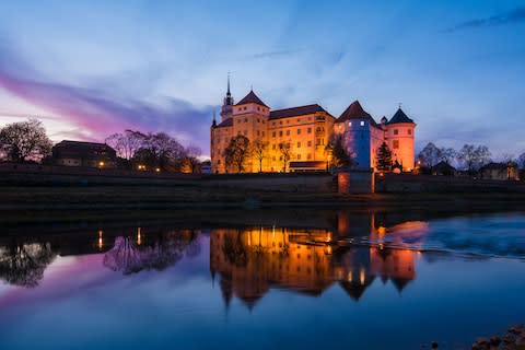 Torgau, where the Red Army and American soldiers first met on the river's banks during the Second World War - Credit: AP