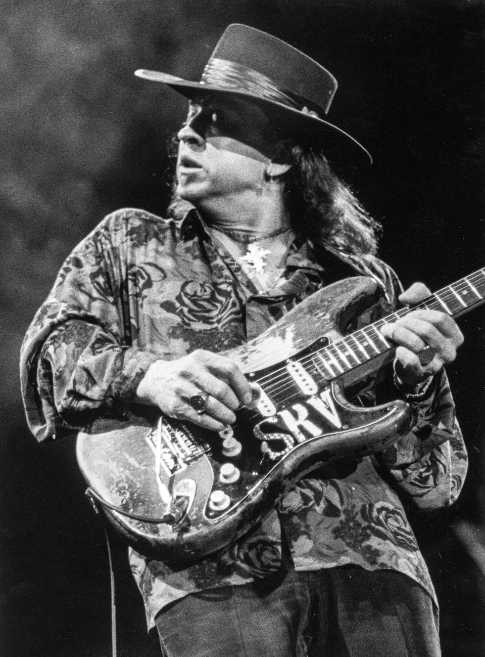 Stevie Ray Vaughan performs at the Centrum November 8, 1989.