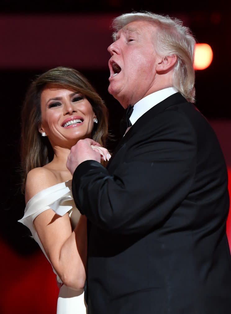 Trump tells the show Melania is naked and it’s “a thing of beauty” (Rex)