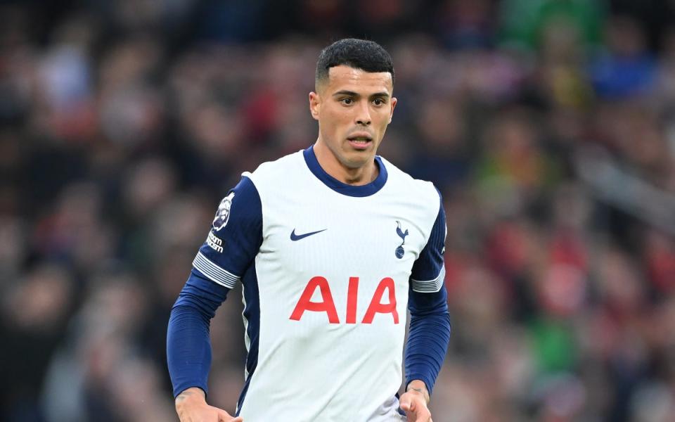 Ambition: Tottenham defender Pedro Porro is flattered by rumours of transfer interest from Real Madrid (Getty Images)