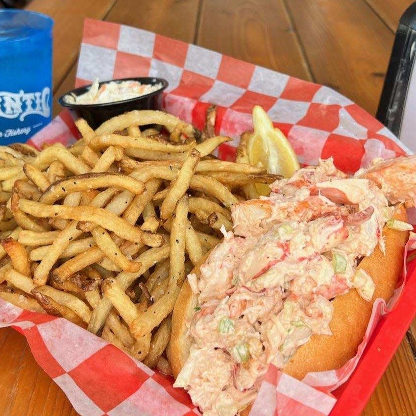 A lobster salad roll from Atlantic Offshore Fishery in Point Pleasant Beach.