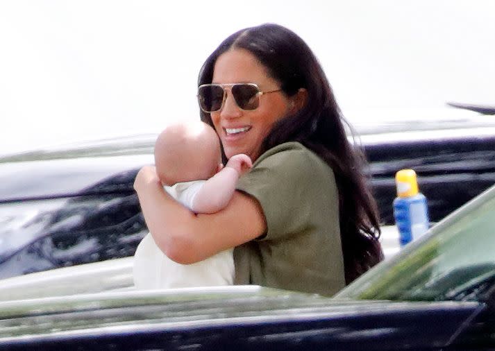 She did make sure to have a trusty bottle of sunscreen closeby. Photo: Getty Images