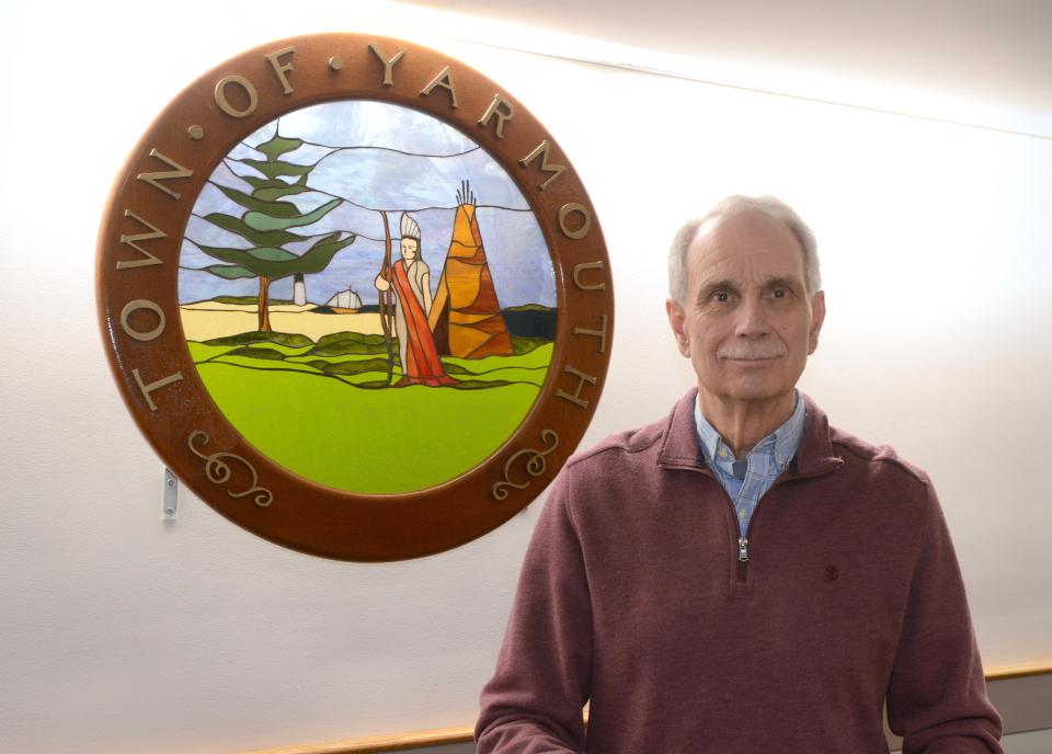 March 10 will be Yarmouth Health Director Bruce Murphy's last day in the office after 43 years. He was photographed at Yarmouth Town Hall.