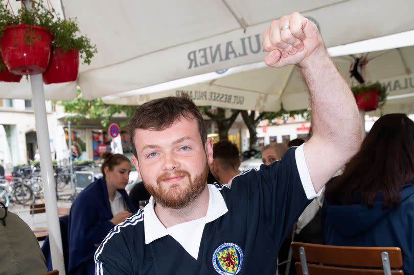 TARTAN ARMY GERMANY MUNICH Pictured - VoxPop after Match - Andy Sullivan from Portsmouth (Law worker) Pic Ross Turpie DailyRecord / SundayMail -Credit:DAILY RECORD