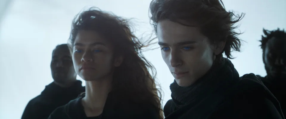 Zendaya e Timothee Chalamet in Dune (Warner Bros.)