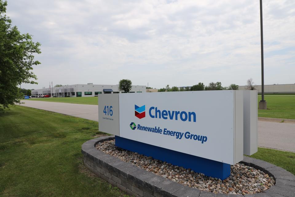 Chevron Corp. says it has completed its purchase of Renewable Energy Group in Ames for $3.15 billion.