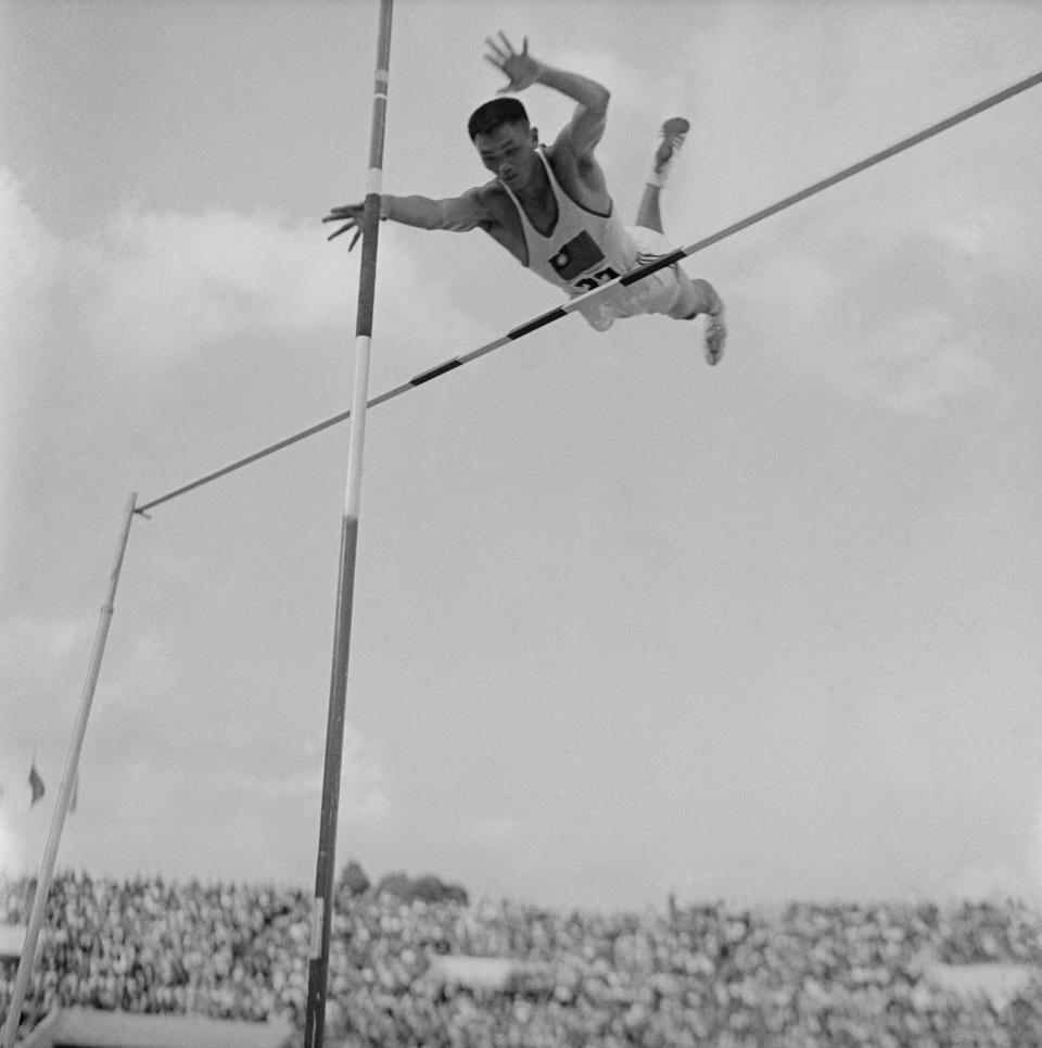 C.K. Yang beim Stabhochsprung bei den Spielen in Rom (Bild: Getty Images)