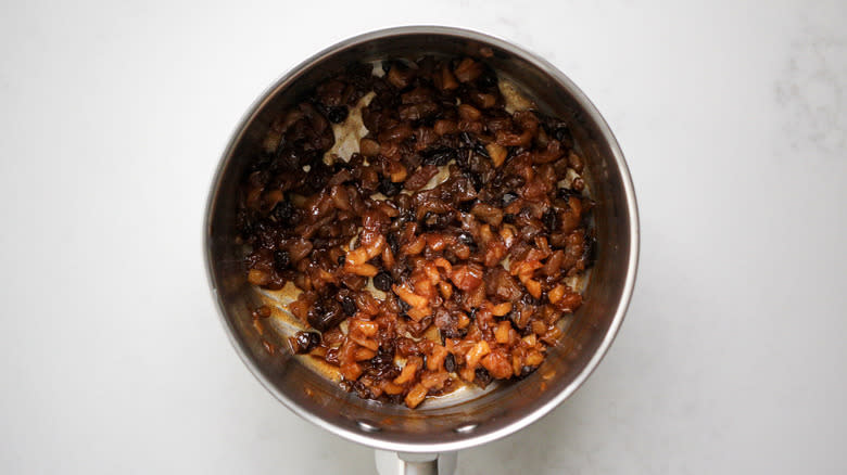 chutney in metal pot